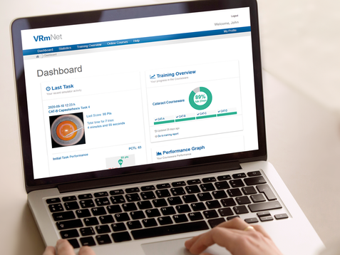 Eyesi Surgical - VRmNet web portal